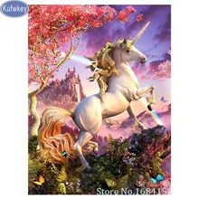 Новое поступление DIY алмазная живопись на заказ Единорог Набор для вышивки крестиком полная Алмазная вышивка 5D Алмазная мозаика домашний декор