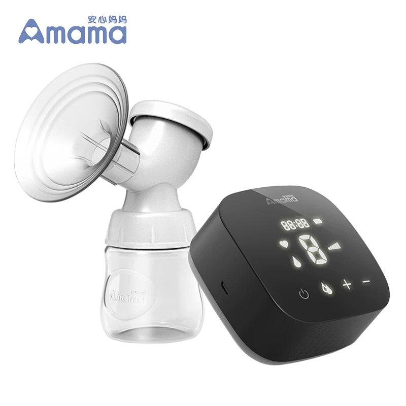 Electric Breast Pump Amama newborn baby LED electric breast pump with 2