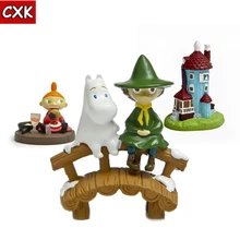 Бегемот Муми-Тролль Бегемот familyToys Бегемот Moomins Фигурки игрушки мягкие игрушки Muumi Little My резиновая фигурка героя плюшевая игрушка