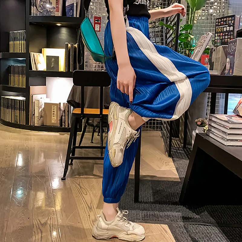 YZ Women Casual Harajuku Pants 2019 Summer Big Size Long Trousers Ladies Elastic Waist Cotton Pants Plus Size Haren Pants Mujer YZ Women Casual Harajuku Pants 2019 Summer Big Size Long Trousers Ladies Elastic Waist Cotton Pants Plus Size Haren Pants Mujer