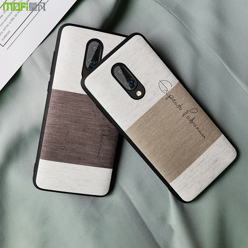 Чехол MOFi для Oneplus 7 чехол задняя крышка 1 + Pro ударопрочный мягкая хлопковая ткань