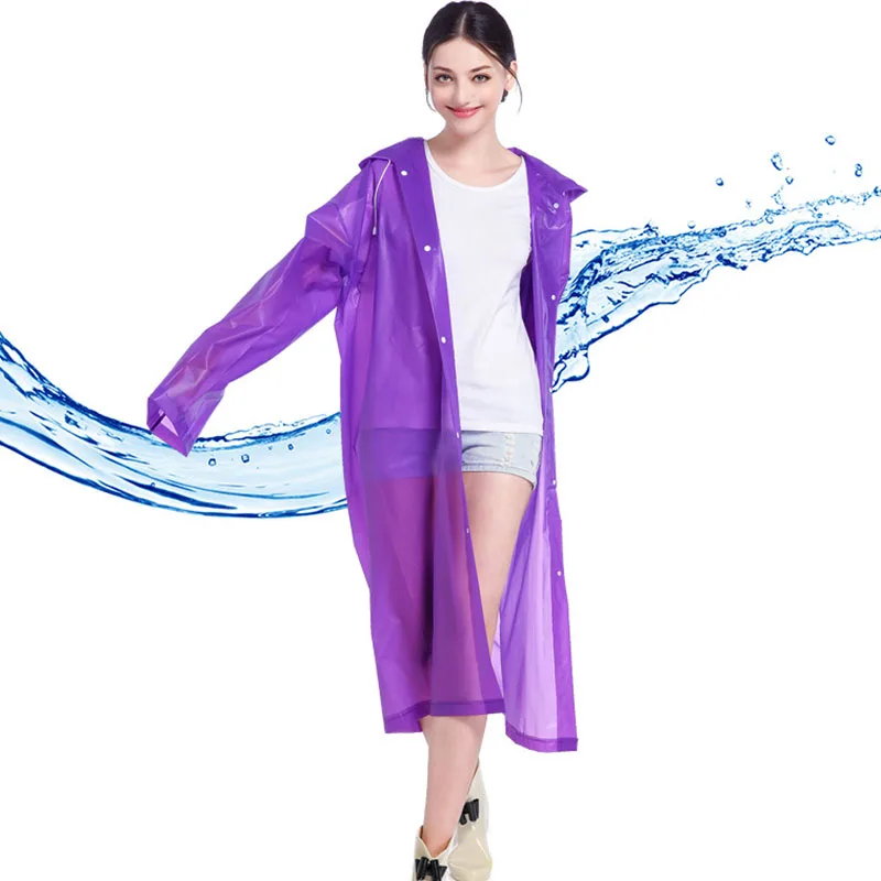 

1pcs Transparent Outdoor Climbing Travel Rainwear Camping Waterproof Riding Clothes Rain Cover Hooded Adult Women Men Raincoat