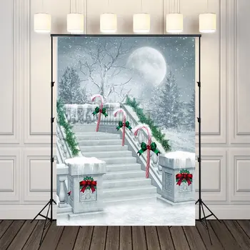 

5x7ft Christmas Castle Photography Background for Party Decoration Festival Table Backdrop Pet Newborn Photo Props
