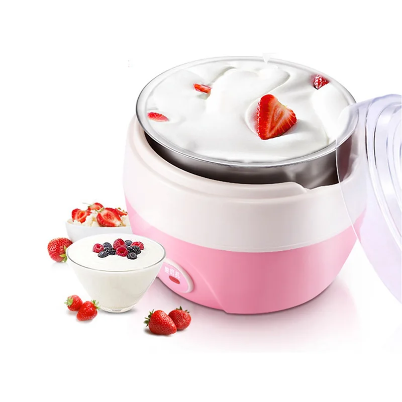 

220V 1L DIY Electric Yogurt Machine Automatic Stainless Steel Liner Yogurt Machine Natto Rice Wine Home Yogurt Machine