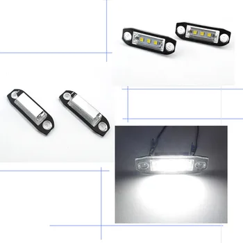 

1 pair LED license plate Light for Volvo S80 XC90 S40 V60 XC60 S60 C70 V50 XC70 V70 White Car License Plate Light