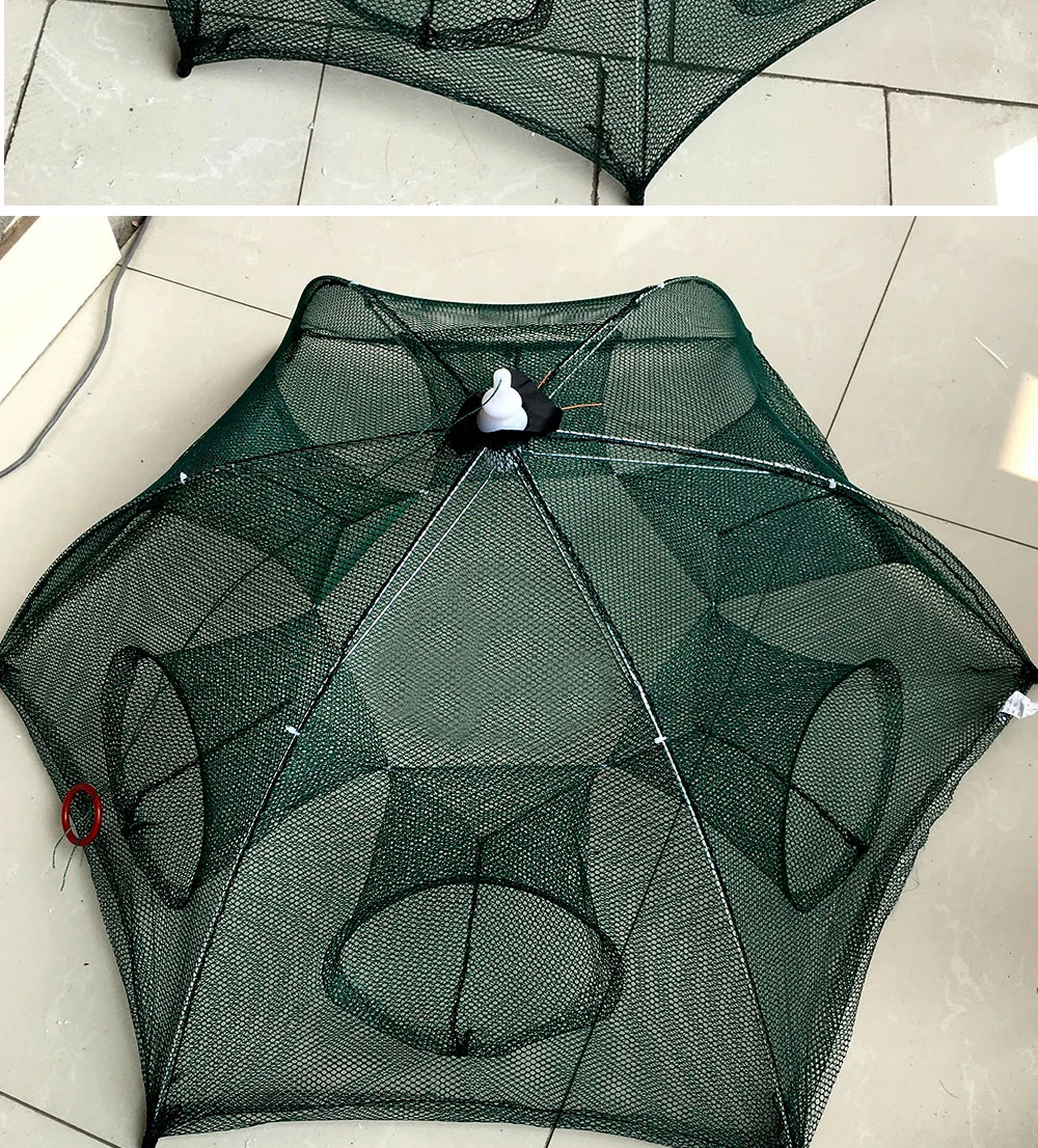 Hexagon portátil dobrado 46810 16hole automático pesca
