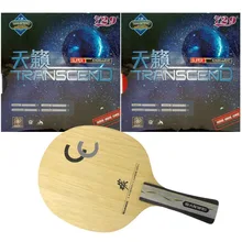Профессиональный Настольный теннис(PingPong) Комбинированная ракетка: Sawei CC с 2x RITC 729 Дружба TRANSCEND кремовый длинный для европейской хватки fl