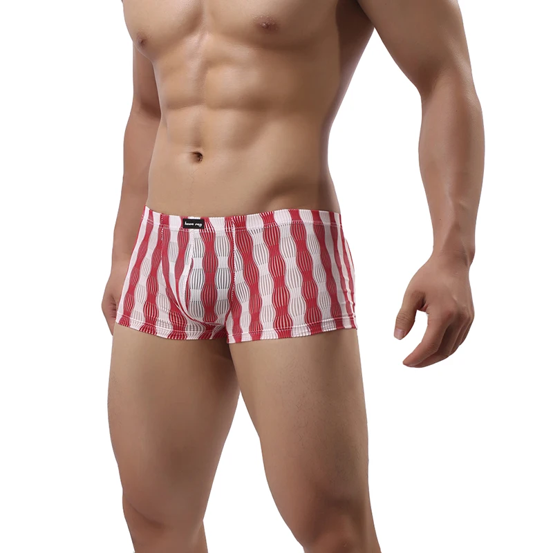 Multi Mens Fashion Arrows LGBT Rainbow Mens Underwear Boxer Briefs Breathable