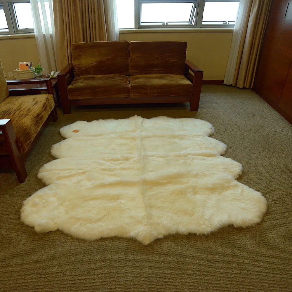 Free Shipping Warm And Soft Premium Authentic Australian Sheepskin Rug