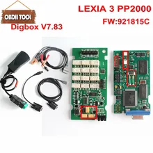 Новейший Diagbox V7.83 Lexia 3 с 921815C прошивкой Lexia3 PP2000 V48/V25 Lexia 3 для Citroen для peugeot с кабелем питания