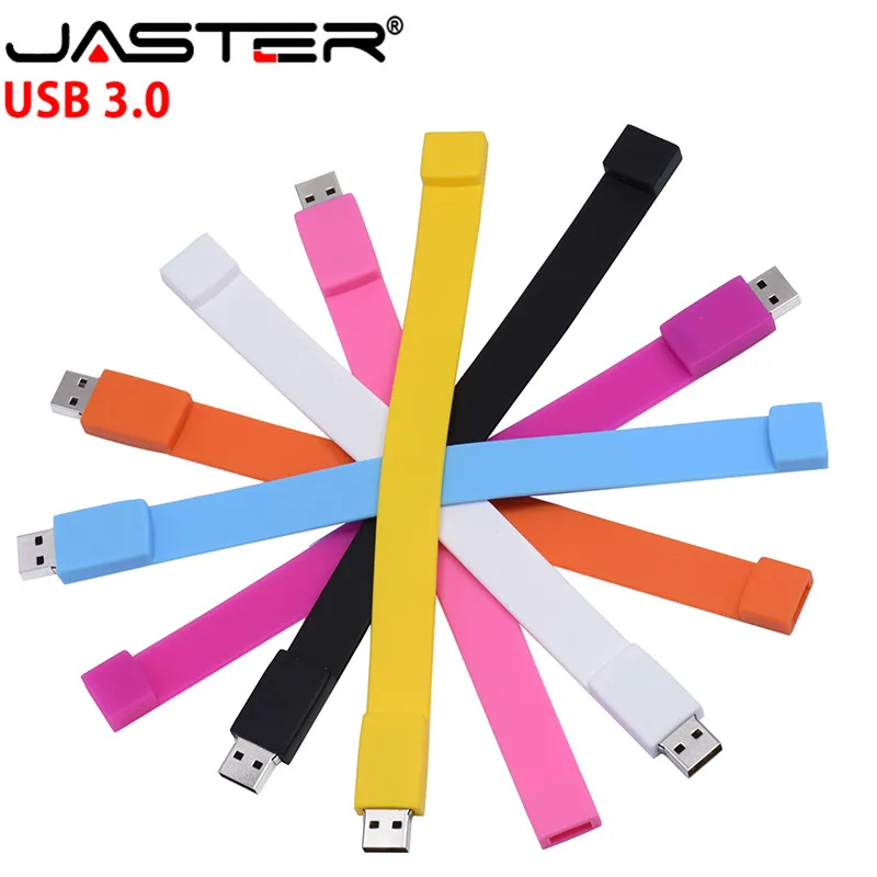 

JASTER 3.0 100% real capacity Silicone Bracelet Wrist Band pendrive 16GBUSB 3.0 USB Flash Drive memory Stick U Disk Pendrives