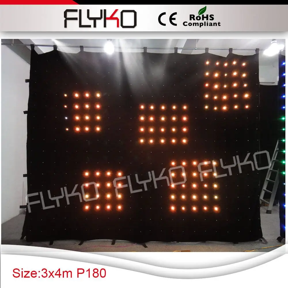 1 3x4m p18 led video curtain 3