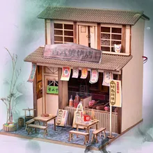 3D деревянные DIY Миниатюрные домики мебель светодиодный Дом головоломка украшения творческие подарки