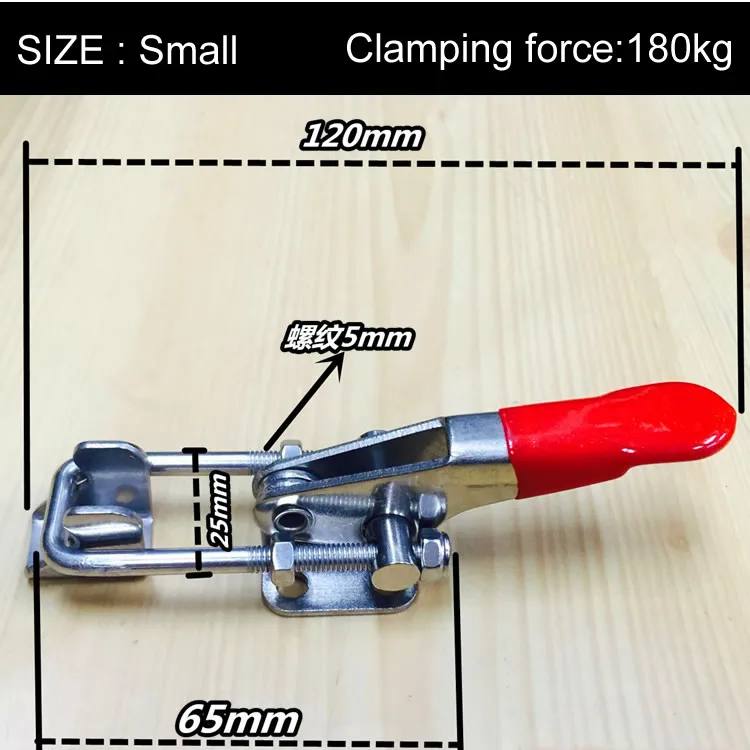 2pcs 304 Stainless Steel Adjustable Toggle Latch Catch Buckle Handle Toggle Catc