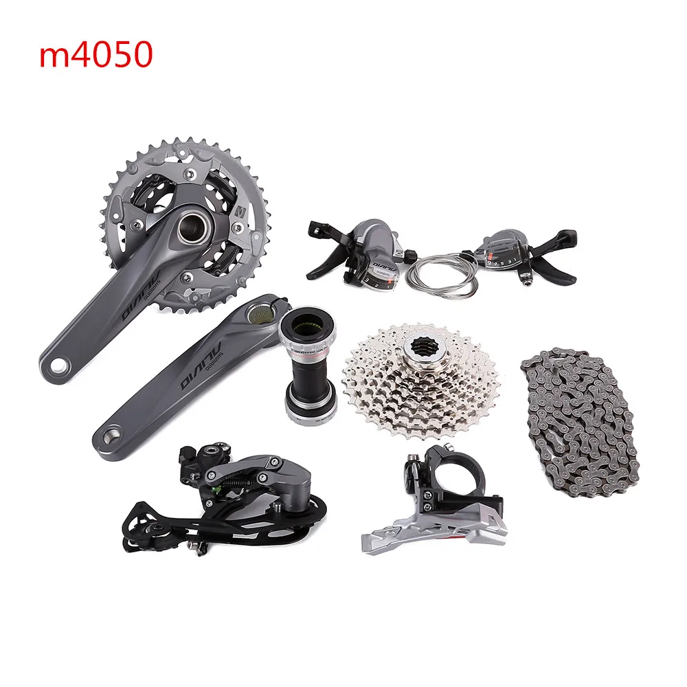 SHIMANO ALIVIO M4000 M4050 T4060 3x9S 27S Скорость MTB велосипедный набор с гидравлическим дисковым