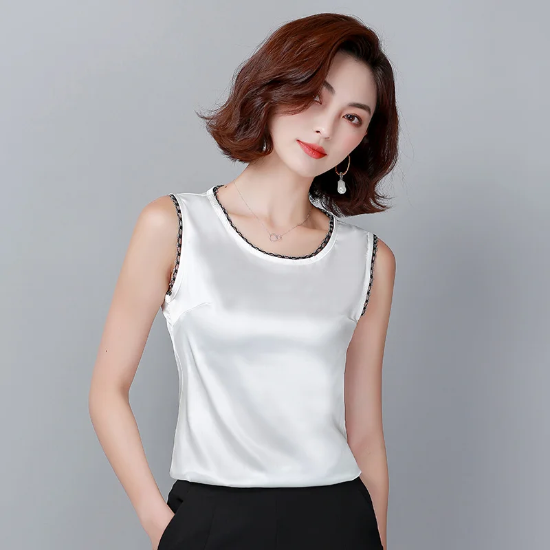 Fashion tops women 2019 white and black shirt women's clothing sexy top harajuku one shoulder top Casual Tank Tops