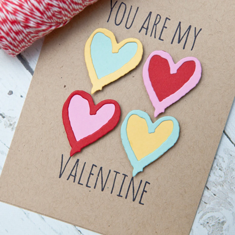 

DiyArts Love Letter Mental Cutting Dies Birthday Cards Scrapbooking Embossing Cutting Dies DIY Decorate Festival Cards Dies
