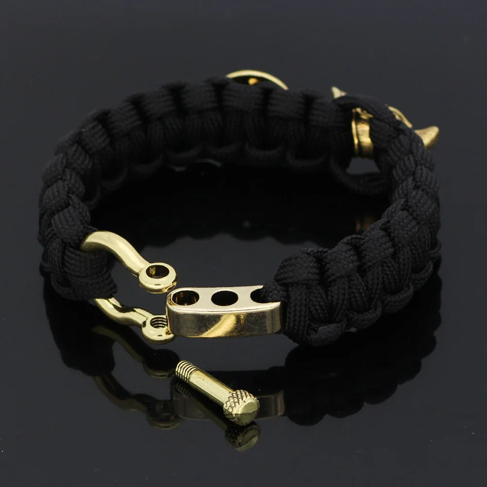 Браслет скоба Paracord Survival King в виде кобры для наружного размеров подходит запястий