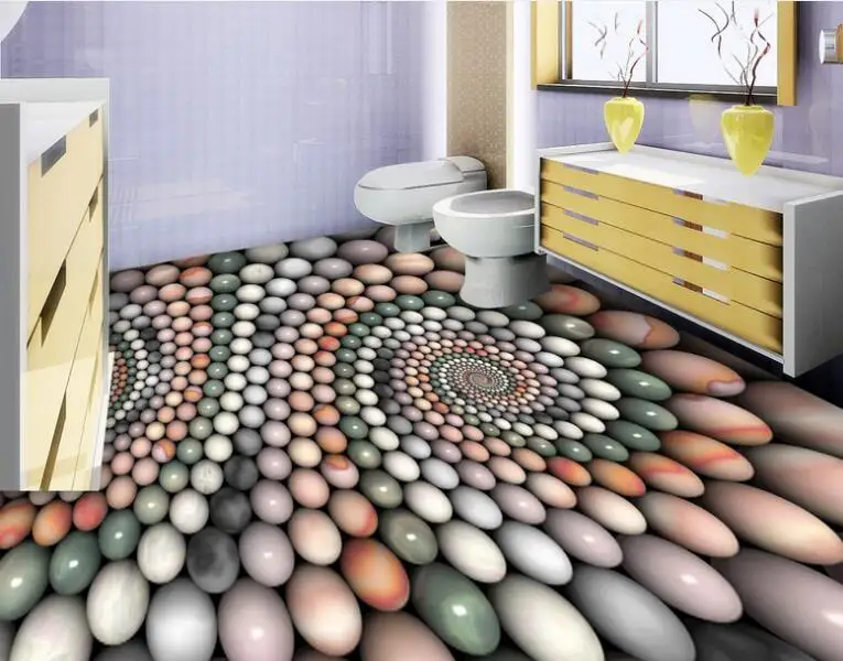 Абстрактные beibehang Обои для рабочего стола, модные трёхмерные нефритовый бисер ванная комната 3D плитки для пола papel де parede 3d полы