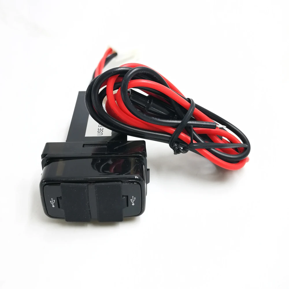 

Car Dual USB Panel Charging for MITSUBISHI Dashboard Dual USB 2 Port interface Car Phone Charger 5V 2.1A Adapter