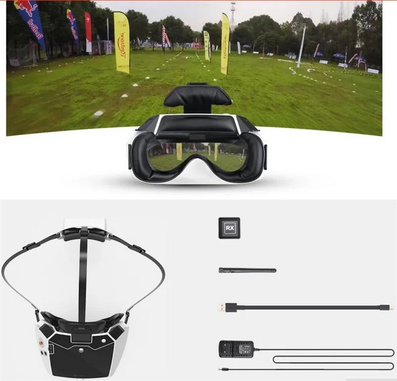 Walkera Goggle 4 FPV очки виртуальной реальности с " HD большой экран гоночный Дрон антенна 3D очки с двойной антенной