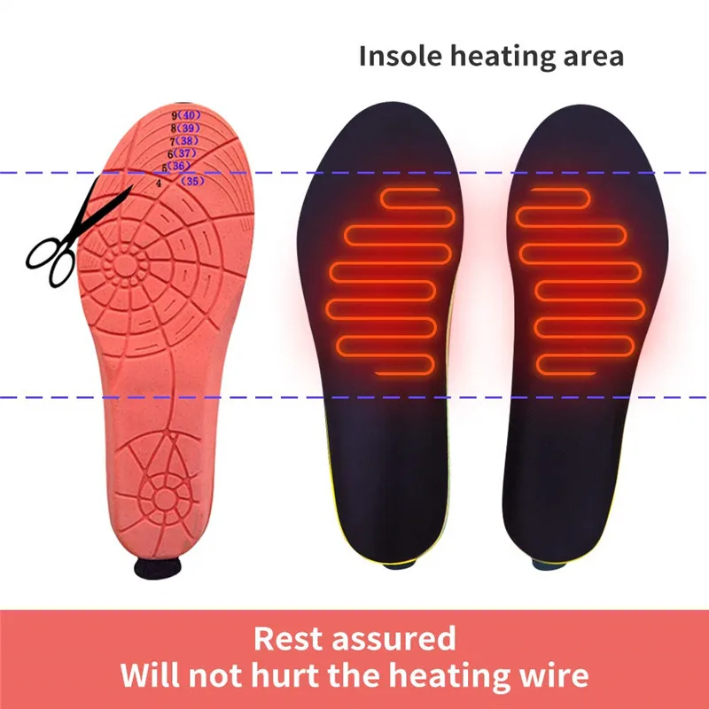 (Buy 1 Get 1 Free)Unisex Heated Insoles Warmers Shock-Absorbant Increase Warm Electric Heating Pads Thermal Insoles EUR #35-46 (Buy 1 Get 1 Free)Unisex Heated Insoles Warmers Shock-Absorbant Increase Warm Electric Heating Pads Thermal Insoles EUR #35-46