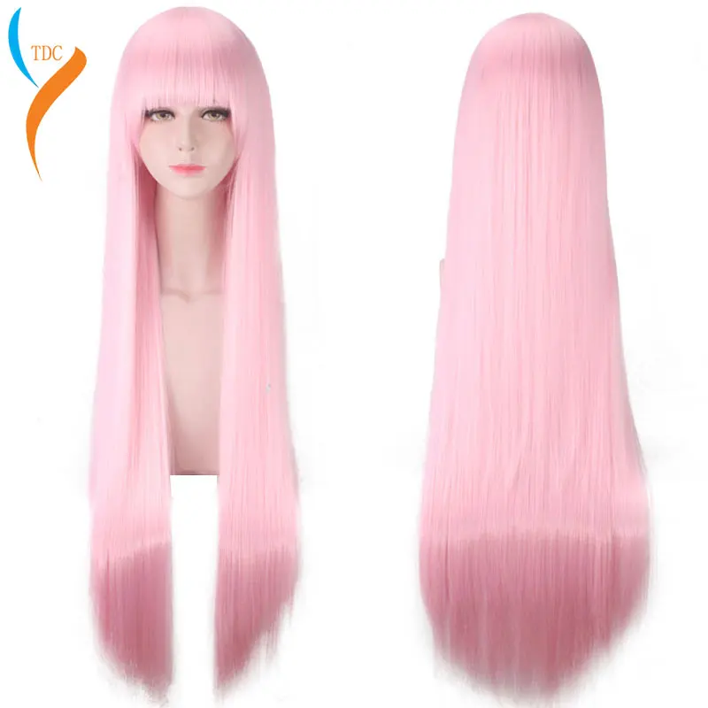 

Anime DARLING in the FRANXX 02 Zero Two Wig Cosplay Costume CODE 002 Women Long Pink Hair Halloween Party Wigs