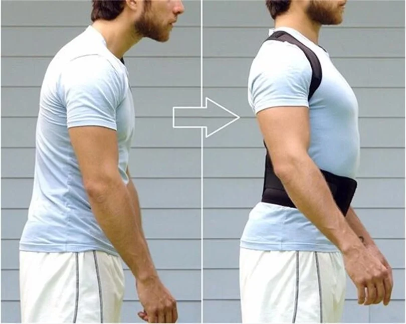 Magnetic Posture Corrector Men Orthopedic Back Support Belt Correct Posture Brace Correcteur de Posture 12 Magnets XL XXL B001 (1)