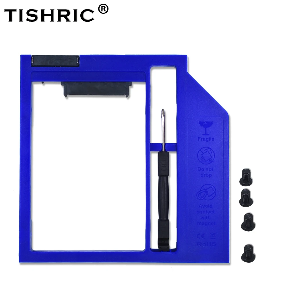 2018 пластиковый чехол для ноутбука 9 мм 5 2 ''SSD й HDD Caddy SATA 3 0 адаптер DVD жесткого