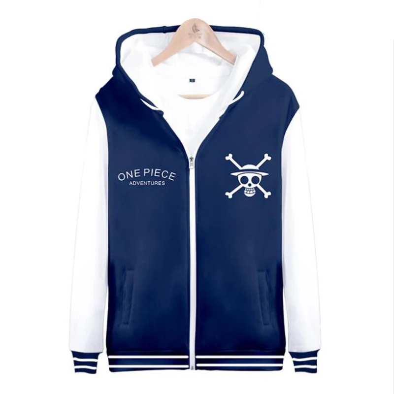

Anime Hoodies One Piece Luffy 3D Printed Hooded Sweatshirt Men Japanese Streetwear The Pirate King Zipper Jackets Funny Clothing