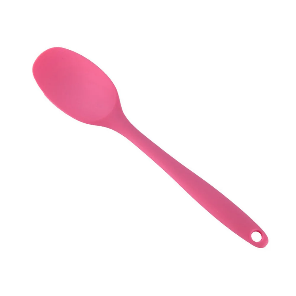 Silicone Kitchen Bakeware Utencil Spoons And Scoop Cooking Tools Condiment Utensil Coffee Spoon Kids Tableware Healthy L*5