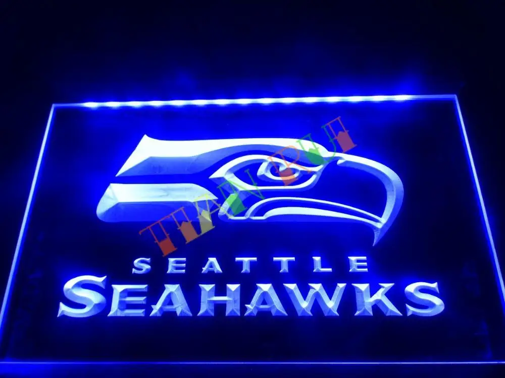 ld242 seattle seahawks bar pub led neon light sign home decor shop crafts