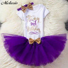 Melario Одежда для малышей устанавливает новые летние шорты Одежда для девочек с рукавами C футболка с надписью Юбка в сеточку От 0 до 2 лет комплект одежды для детей