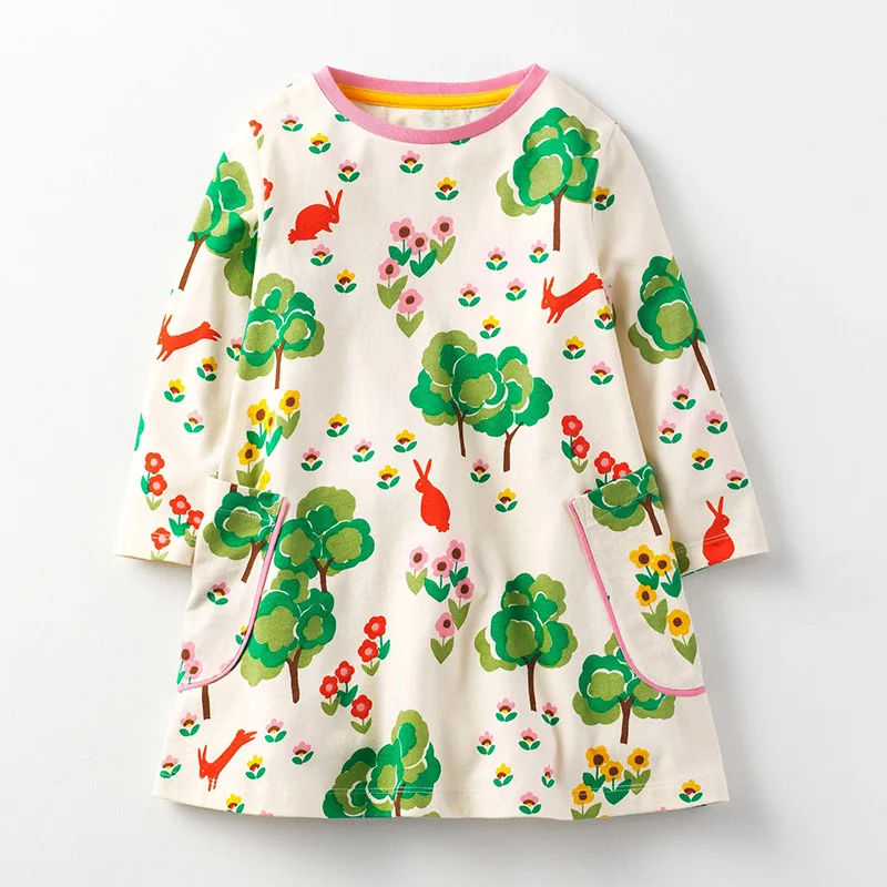 Little Maven/Новая модель 2018 года Весенняя Одежда для маленьких девочек хлопок Платья