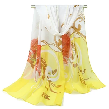 

lady fashion floral chiffon bufanda mujer scarves shwals hair scarf invierno mujer moda mujer 2019 chiffon hijab