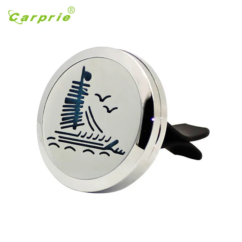 

2019 Hot Selling Boat pattern Stainless Steel Car Air Auto Vent Freshener Essential Oil Diffuser Gift Locket Decor Jul 25