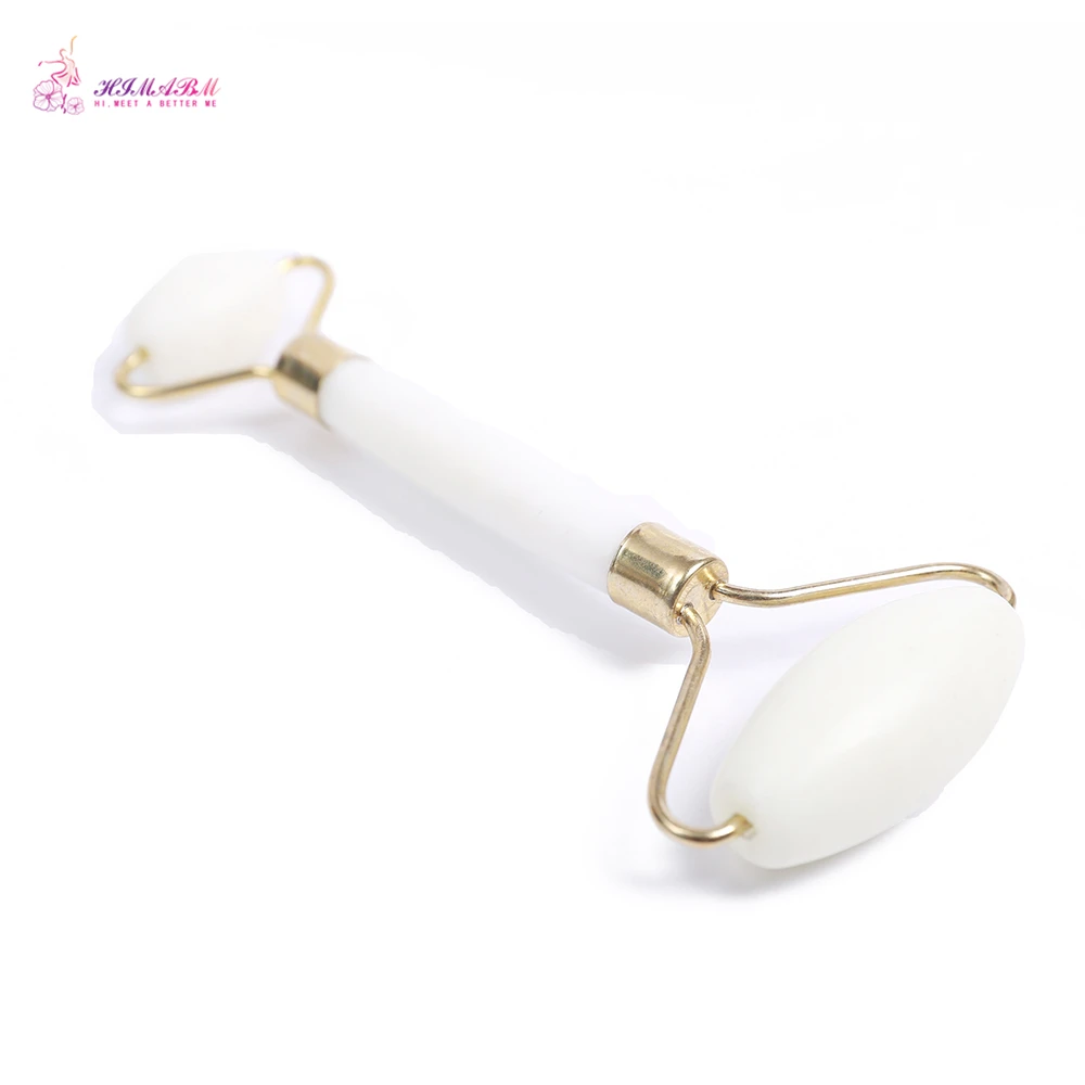 HIMABM Natural White Colour Xiuyan Jade Guasha Facial Beauty Massage Tool Jade Roller Face Thin massager HIMABM Natural White Colour Xiuyan Jade Guasha Facial Beauty Massage Tool Jade Roller Face Thin massager