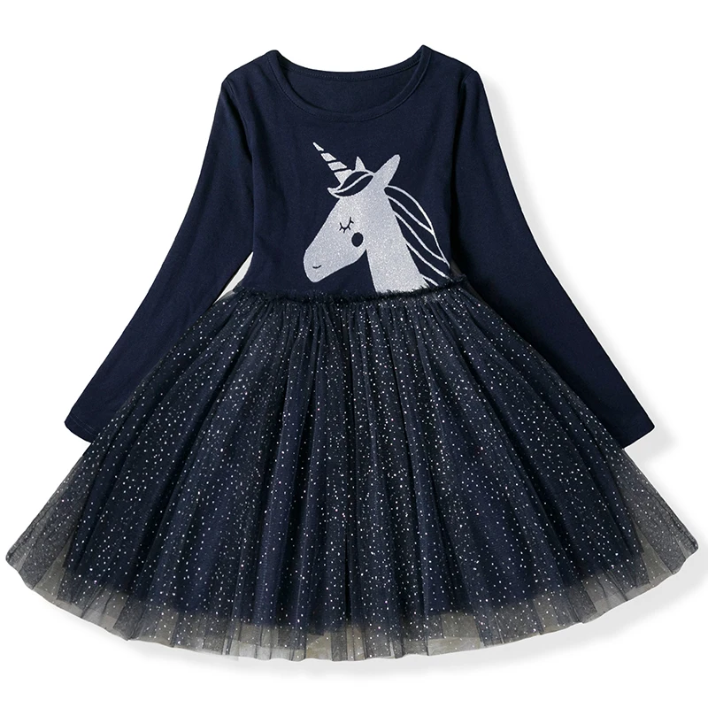 

Fancy Sequined Unicorn Dress Children Princess Tutu Gown Children Clothing Kid Dresses for Girls Clothes 3 5 8 Years Unicornio