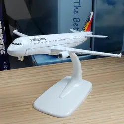 16 см филиппинские авиалинии A320 самолет модель сплава авиация Филиппин модель самолета Airbus Модель стенд ремесло 1:400