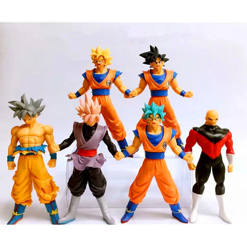 18 см 6 шт./компл. Dragon Ball Super Migatte no Gokui Son Goku Jiren фигурка Статуэтка из ПВХ Супер Saiyan
