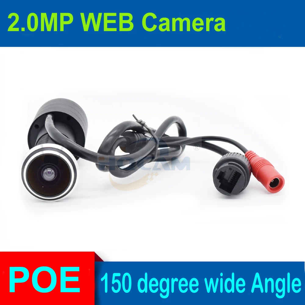  1080P POE audio HD Indoor Door Eye Hole Color IP Home Door ip Camera 180 degrees Surveillance Netwo