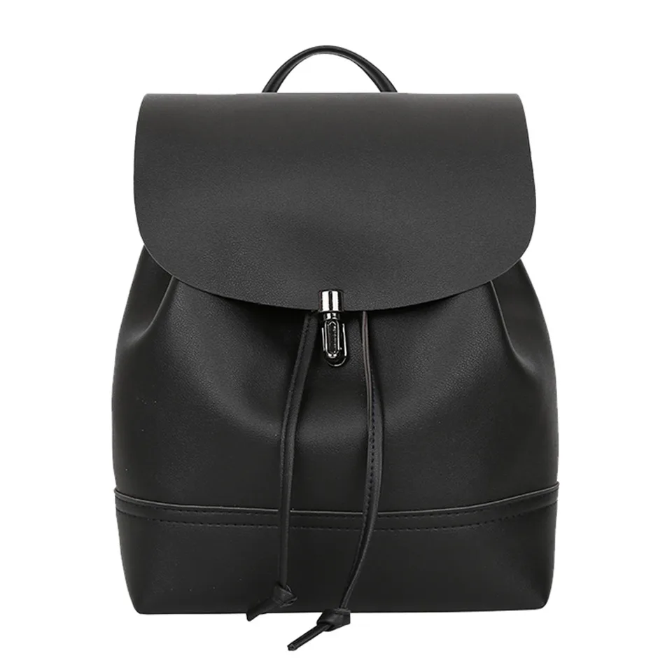 leather string backpack
