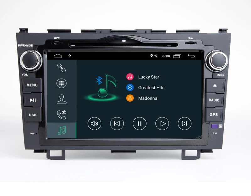 Excellent IPS 1024*600 Car Radio Multimedia Player 8" Android9.0 Auto DVD Radio navigation for Honda CRV 2007-2011 stereo wifi navi gps 8