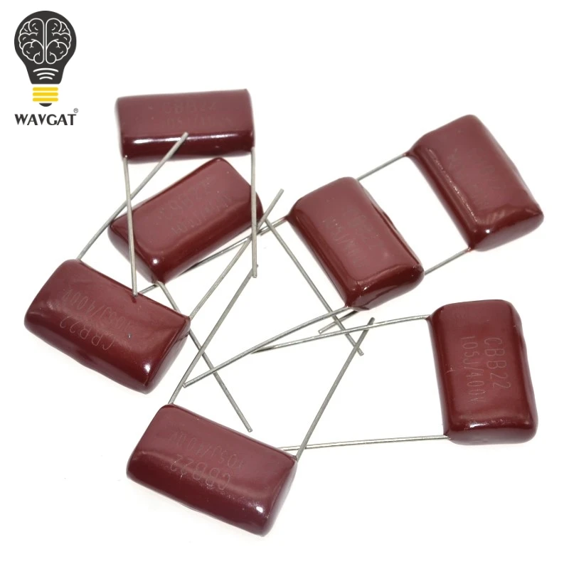 

10PCS CBB capacitor 102 103 104 105 400V 105J 400V 0.001UF 0.01UF 0.1UF 1uF P20 CBB22
