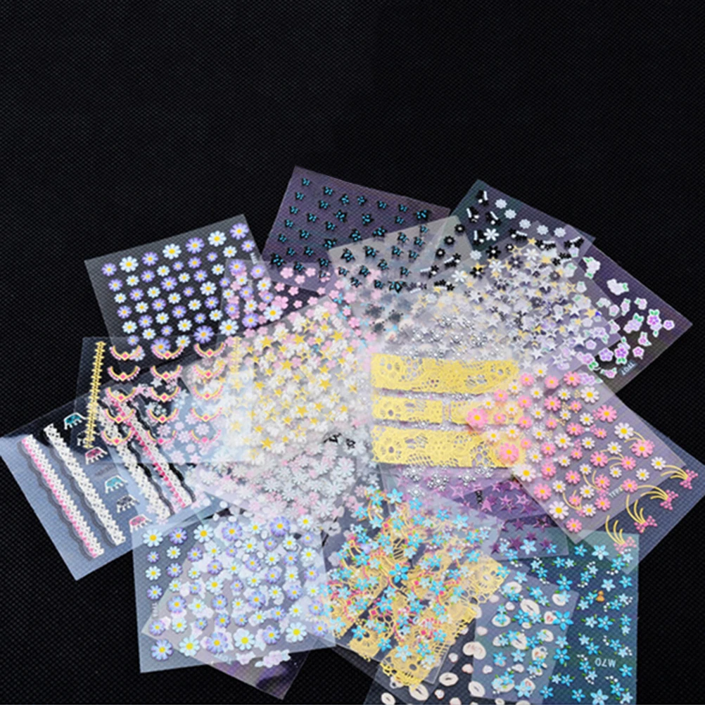 10 шт. водные переводные наклейки для дизайна ногтей|water transfer stickers|transfer stickernail art water