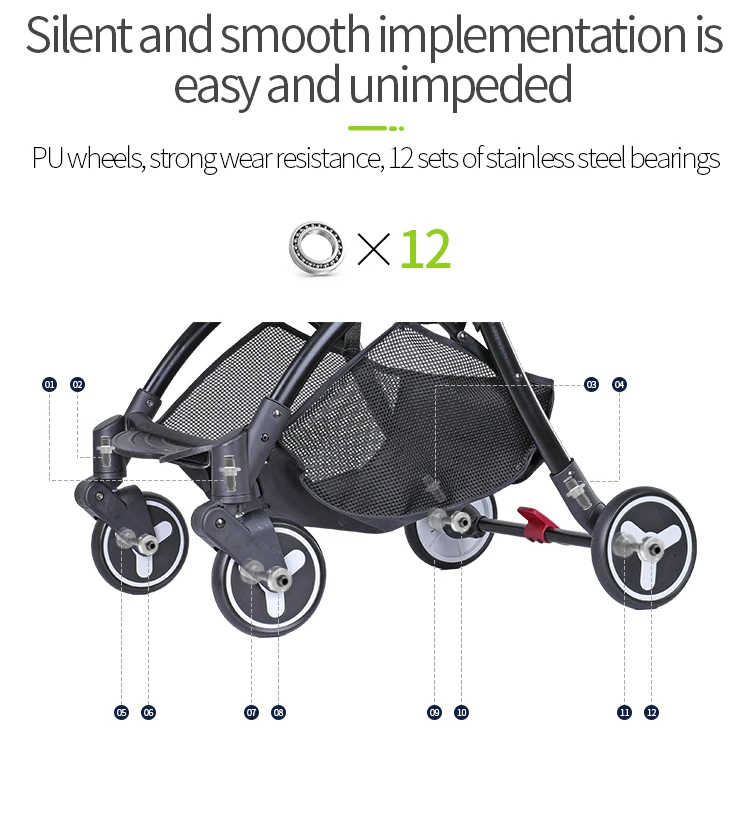 YOYA mini 5,8 Кг легкая коляска для детей от 0 до 3 лет, сиденье можно регулировать до 170 градусов, с капюшоном, детская коляска