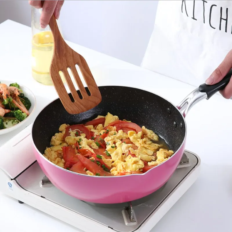 

26CM Deep Frying Pan Three-Purpose Pot Soup Pot Non-stick Pan No-smoke Induction Cooker Universal Kitchen Cooking Supplies
