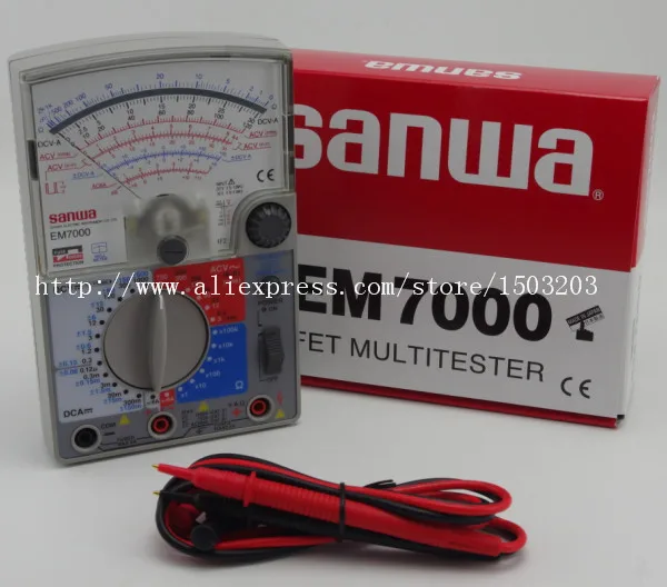 SANWA EM7000 Analog multimeter Analog Multitesters FET Tester !!NEW