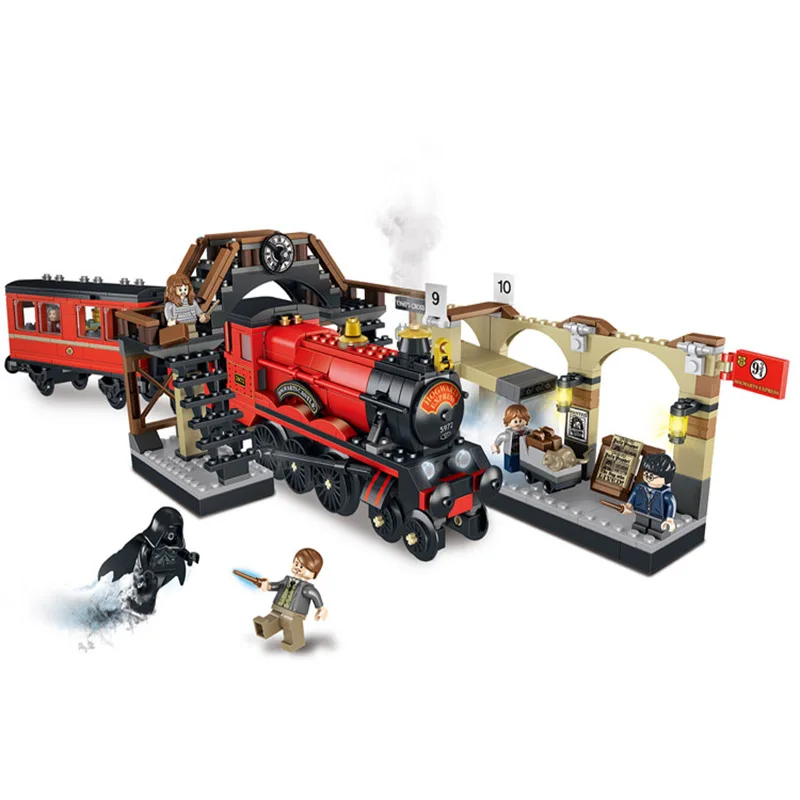 

New 16055 39146 Harry Magic Potter Hogwarts Express Train Blocks Bricks Compatible Building Model DIY Gift