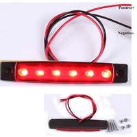 light side marker 10 PCS AOHEWEI 24V  LED red rear side marker light indicator position lamp with reflector for trailer truck lorry RV  caravan (3)